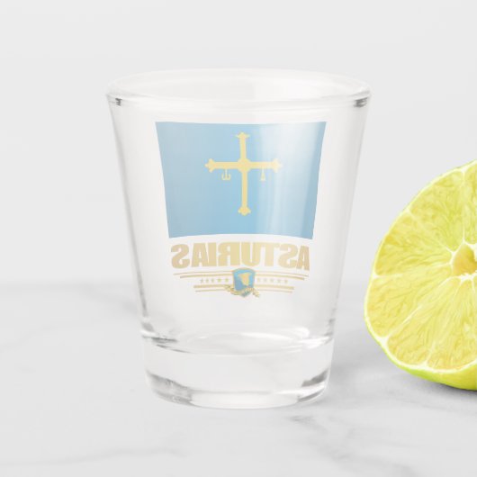 Verre A Shot Drapeau des Asturies (Dos)