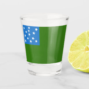 Verre A Shot Drapeau des Garçons de la Montagne Verte