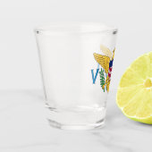 Verre A Shot Drapeau des îles Vierges américaines (Gauche)
