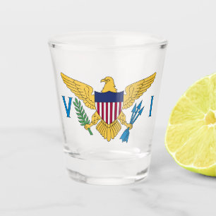 Verre A Shot Drapeau des îles Vierges américaines