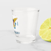 Verre A Shot Drapeau des îles Vierges américaines (Droite)