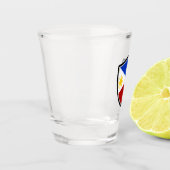 Verre A Shot drapeau des Philippines (Gauche)