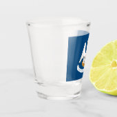 Verre A Shot Drapeau d'État de Louisiane (Gauche)