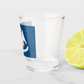 Verre A Shot Drapeau d'État de Louisiane (Droite)