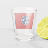 Verre A Shot Drapeau d'État du Tennessee (Dos)