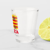 Verre A Shot Drapeau d'Ibiza, ESPAGNE (Droite)