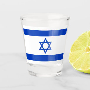 Verre A Shot Drapeau d'Israël