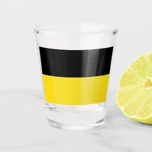 Verre A Shot Drapeau du Bade-Wurtemberg (État allemand)