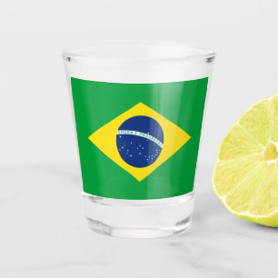 Verre A Shot Drapeau du Brésil Coupe du Monde 2026 Football Bra