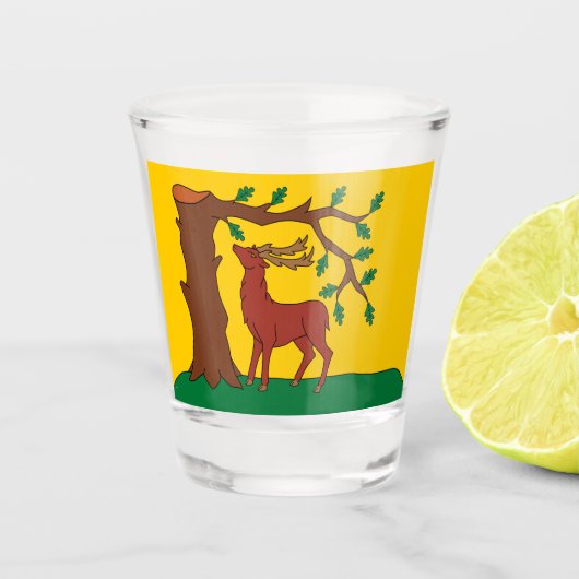 Verre A Shot Drapeau du comté de Berkshire (Devant)