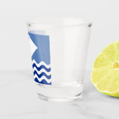 Verre A Shot Drapeau du comté de l'île de Wight (Droite)