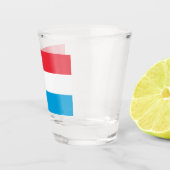 Verre A Shot Drapeau du Luxembourg (Droite)