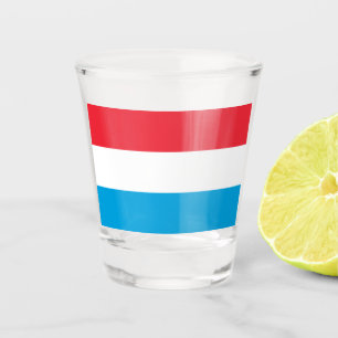 Verre A Shot Drapeau du Luxembourg