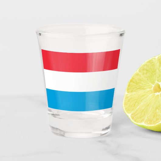 Verre A Shot Drapeau du Luxembourg (Devant)