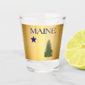 Verre A Shot Drapeau du Maine (1901) (Devant)