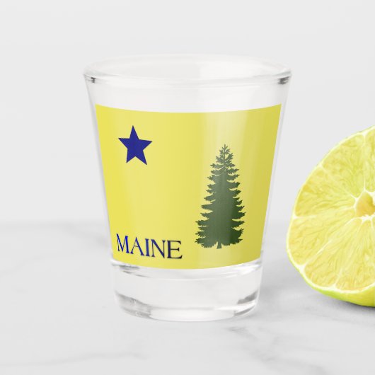 Verre A Shot Drapeau du Maine(1901) (Devant)