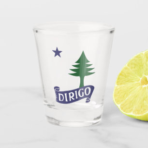 Verre A Shot Drapeau du Maine de 1901