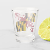 Verre A Shot Drapeau du Maryland (Dos)