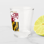 Verre A Shot Drapeau du Maryland (Droite)
