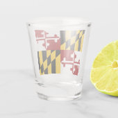Verre A Shot Drapeau du Maryland  (Dos)