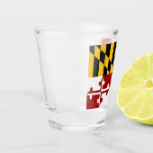 Verre A Shot Drapeau du Maryland  (Gauche)