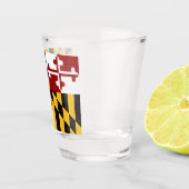 Verre A Shot Drapeau du Maryland  (Droite)