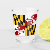 Verre A Shot Drapeau du Maryland (Devant)