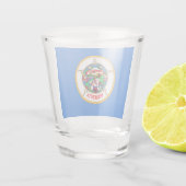 Verre A Shot Drapeau du Minnesota (Dos)