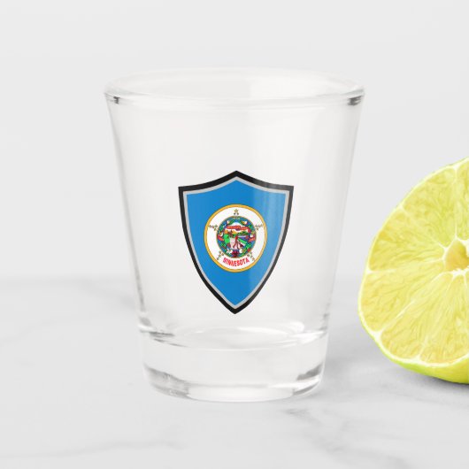 Verre A Shot Drapeau du Minnesota (Devant)