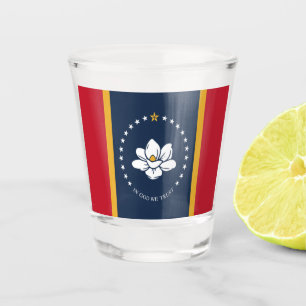 Verre A Shot Drapeau du Mississippi