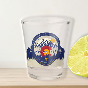 Verre A Shot Drapeau du mont Yale Colorado 14ers Escalade Fourt
