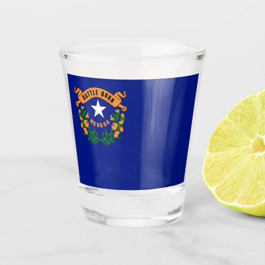 Verre A Shot Drapeau du Nevada (Devant)