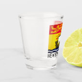 Verre A Shot Drapeau du Nouveau-Brunswick, Canada (Gauche)