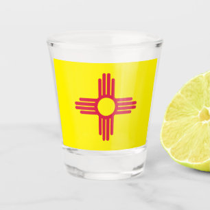 Verre A Shot Drapeau du Nouveau Mexique