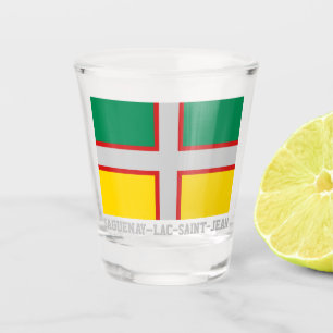 Verre A Shot Drapeau du Saguenay-Lac-Saint-Jean (QUÉBEC)