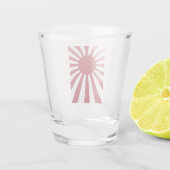 Verre A Shot Drapeau du soleil levant impérial du Japon, Edo à (Dos)