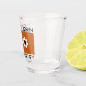 Verre A Shot Drapeau du Territoire du Nord (AUSTRALIE) (Droite)