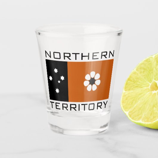 Verre A Shot Drapeau du Territoire du Nord (AUSTRALIE) (Devant)
