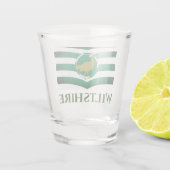 Verre A Shot Drapeau du Wiltshire - ANGLETERRE (Dos)