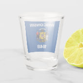 Verre A Shot Drapeau du Wisconsin (Dos)