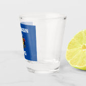 Verre A Shot Drapeau du Wisconsin (Droite)