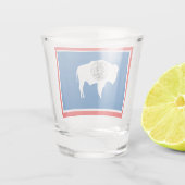 Verre A Shot Drapeau du Wyoming (Dos)