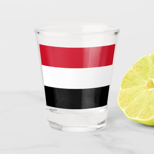 Verre A Shot Drapeau du Yémen (Devant)