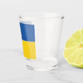 Verre A Shot Drapeau d'Ukraine (Droite)