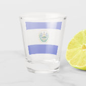 Verre A Shot Drapeau El Salvador (Dos)