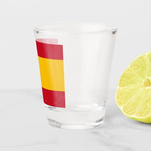 Verre A Shot Drapeau Espagne (Droite)