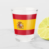 Verre A Shot Drapeau Espagne (Devant)