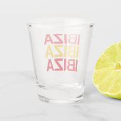 Verre A Shot Drapeau espagnol IBIZA (Dos)
