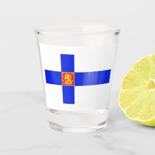 Verre A Shot Drapeau finlandais
