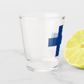 Verre A Shot Drapeau finlandais (Finlande) (Gauche)